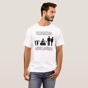 ワクチンの原因の大人おもしろいな科学のTシャツ Tシャツ