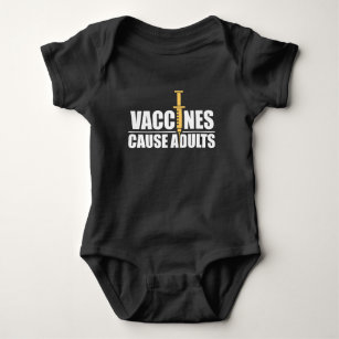 ワクチンの原因の大人-プロワクチン接種のプロ科学 ベビーボディスーツ
