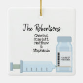 ワクチンの年2021 セラミックオーナメント (裏面)