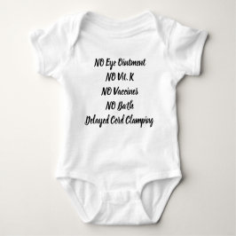 ワクチンの誕生の計画無し ベビーボディスーツ