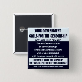 ワクチンの議論 缶バッジ