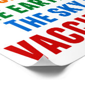 ワクチンは予防接種科学引用文 ポスター (角)