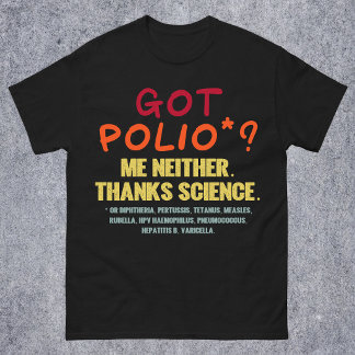 ワクチンは科学のおかげで効く　疫学専攻の学生 Tシャツ