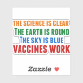ワクチンはProワクチン接種科学引用文ラップトップ シール (シート)