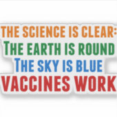 ワクチンはProワクチン接種科学引用文ラップトップ シール (正面)
