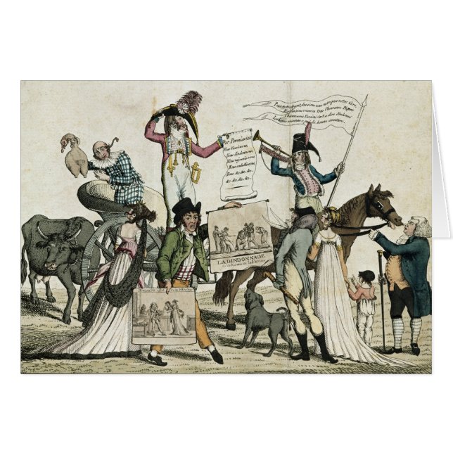 ワクチンを提供しているにせ医者医者の風刺漫画 (正面横)