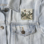 ワクチンを提供しているにせ医者医者の風刺漫画 缶バッジ (インサイチュ)