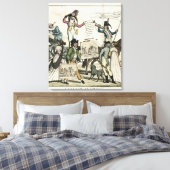 ワクチンを提供しているカック医師の戯画 キャンバスプリント (インサイチュ (寝室))