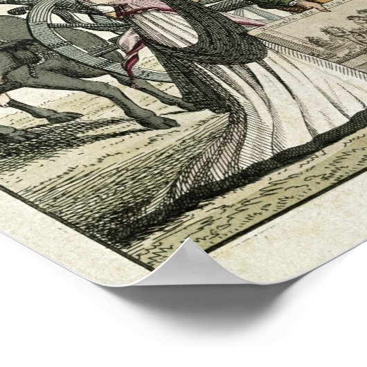 ワクチンを提供しているカック医師の戯画 ポスター (角)