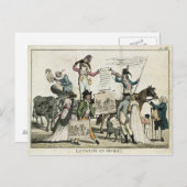 ワクチンを提供しているカック医師の戯画 ポストカード (正面/裏面)