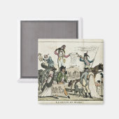 ワクチンを提供しているカック医師の戯画 マグネット (正面/裏面)