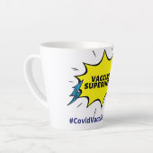 ワクチンスーパーヒーローマグ カフェラテマグ (左アングル)