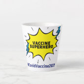 ワクチンスーパーヒーローマグ カフェラテマグ (正面)