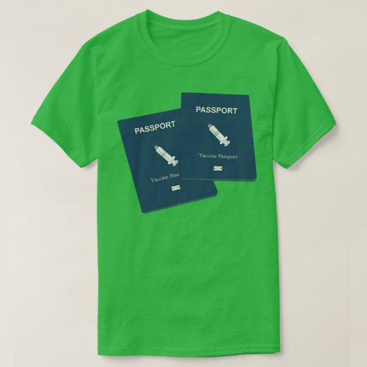 ワクチンパスポート1 Tシャツ (デザイン正面)