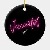 ワクチンモダン入りネオン書道ガーリーの詩 セラミックオーナメント (裏面)