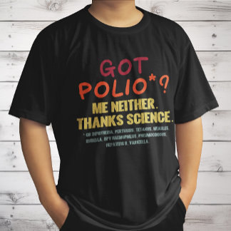 ワクチン作感謝してい業科学疫学学生 Tシャツ