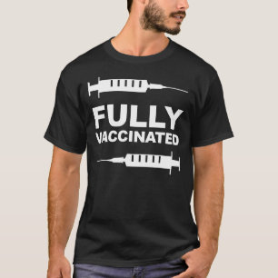 ワクチン完全接種済みTシャツ プロワクチン接種 サポート Tシャツ