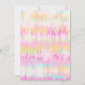 ワクチン接種のお祝い タイダイ柄の楽しいショット 招待状 (裏面)