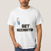 ワクチン接種を受けよう Tシャツ (正面)