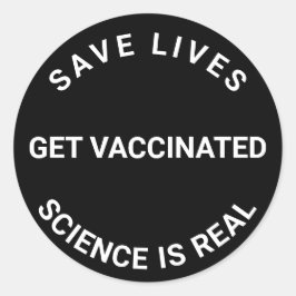 ワクチン接種を受け、科学は実在暗い救生活をしている ラウンドシール