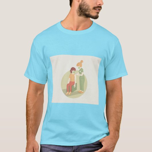 ワクチン接種ケア Tシャツ (正面)