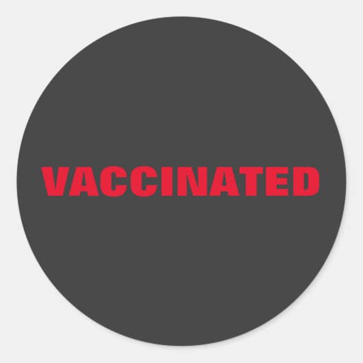 ワクチン接種コロナウイルス全流行 ラウンドシール (正面)