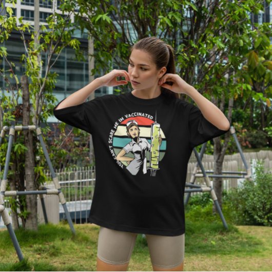 ワクチン接種ナース引用文 Tシャツ