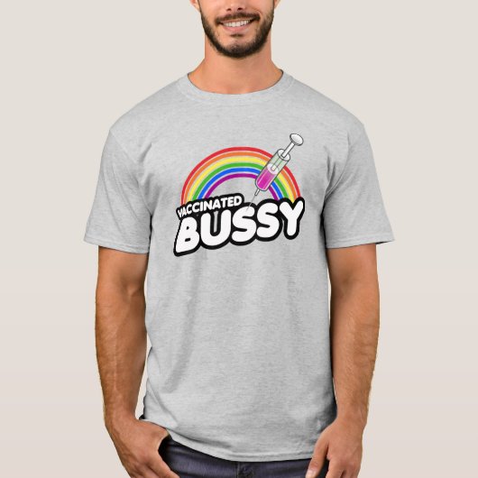 ワクチン接種バス坊や Tシャツ (正面)