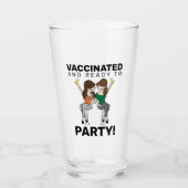 ワクチン接種済みでパーティー対応-ビール タンブラーグラス (正面)