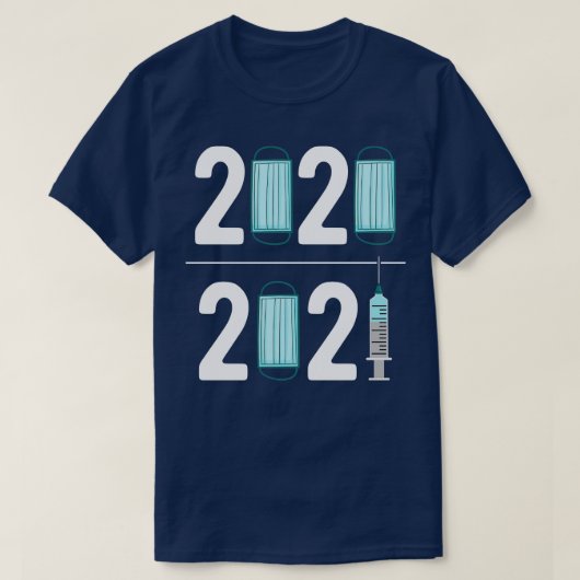 ワクチン接種2021 Tシャツ (デザイン正面)