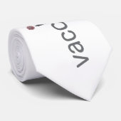 ワクチン接種-文字、コロナウイルス、ワクチン ネクタイ (ロール)