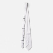 ワクチン接種-文字、コロナウイルス、ワクチン ネクタイ (裏面)