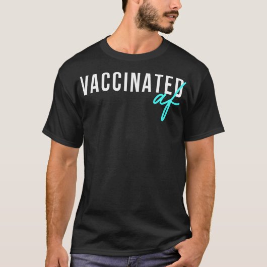 ワクチン接種AFプロワクチンおよびワクチン接種労働者 Tシャツ (正面)