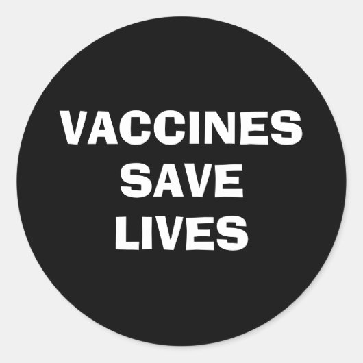 ワクチン救接種されたワクチン ラウンドシール (正面)