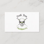 ワクチン標準名刺からの死亡 名刺 (裏面)