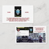 ワクチン標準名刺からの死亡 名刺 (正面/裏面)