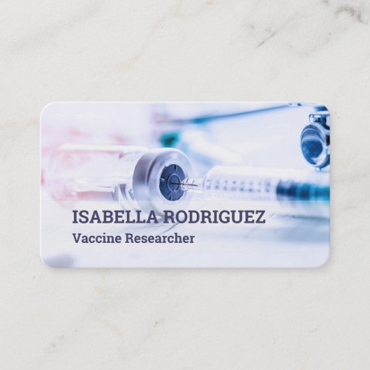 ワクチン研究者 名刺 (正面)