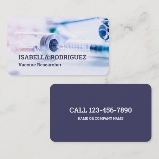 ワクチン研究者 名刺 (正面/裏面)