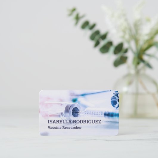 ワクチン研究者 名刺 (スタンド正面)
