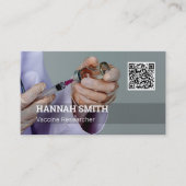 ワクチン研究者QRコード 名刺 (正面)