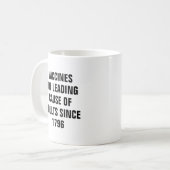 ワクチン1796年以来の大人の一流の原因 コーヒーマグカップ (正面左)