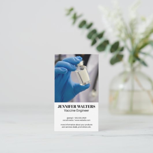ワクチン | 医学 名刺 (スタンド正面)
