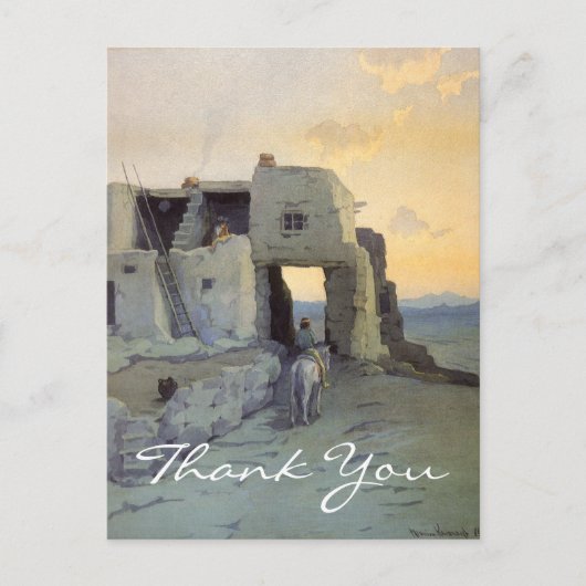 ワクテルのイブニング、ワルピの集落 ポストカード (正面)