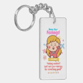 ワクワクが止まらない子供の感情 キーホルダー (正面左)
