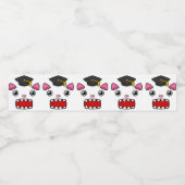 ワクワクする卒業猫 ペットボトルラベル (シングルラベル)