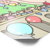 ワクワクする遊園地。 フォトプリント            (角)