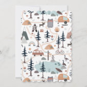 ワクワクの冒険が待っているよ、男子のバルーン 招待状 (裏面)