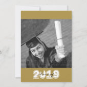 ワクワクの祝い　卒業記念写真パーティーご招待 招待状 (裏面)