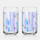 ワクワク棒人間 キラガラス ガラス缶 (左)