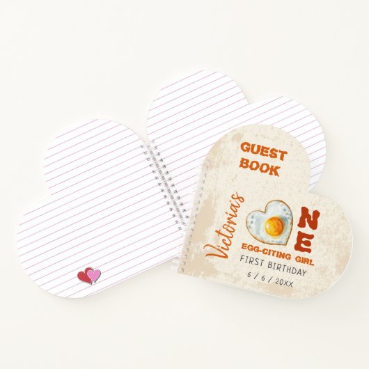 ワクワク赤ちゃんBBQファーストバースデーゲストブック ノートブック (内部)